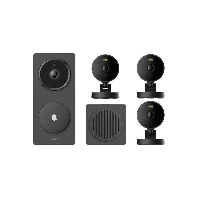 Doorbell Camera Hub G410 + Camera G100 Black(3 Pack)