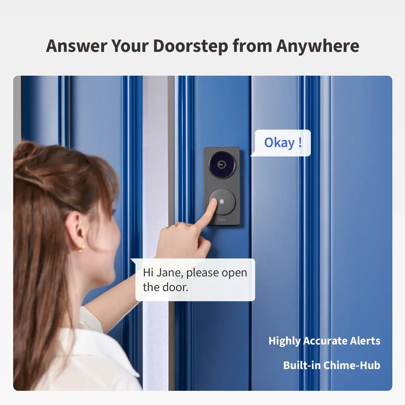 Doorbell Hub G410 + Door and Window Sensor(3 Pack)