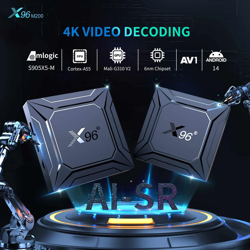 Boîtier TV Android X96 M200 Amlogic S905A/S905X5M (S905X5M) - Vente en gros
