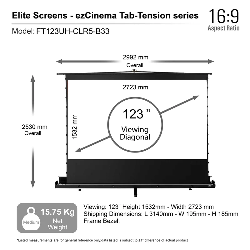 ezCinema Tab-Tension – ALR – Écrans de projection portables