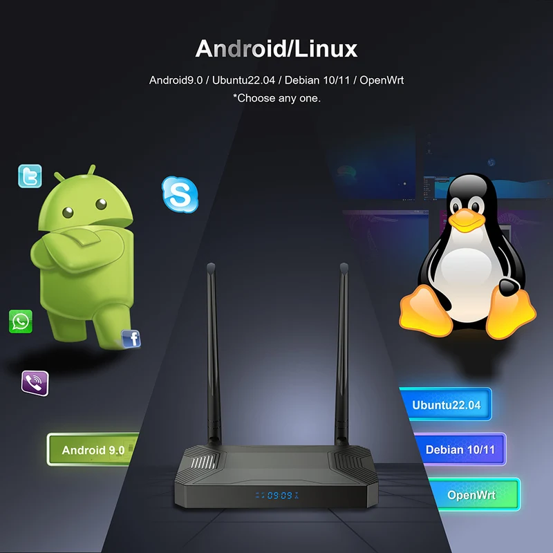 Boîtier décodeur Android Amlogic S4X905, Port SIM 3G LTE