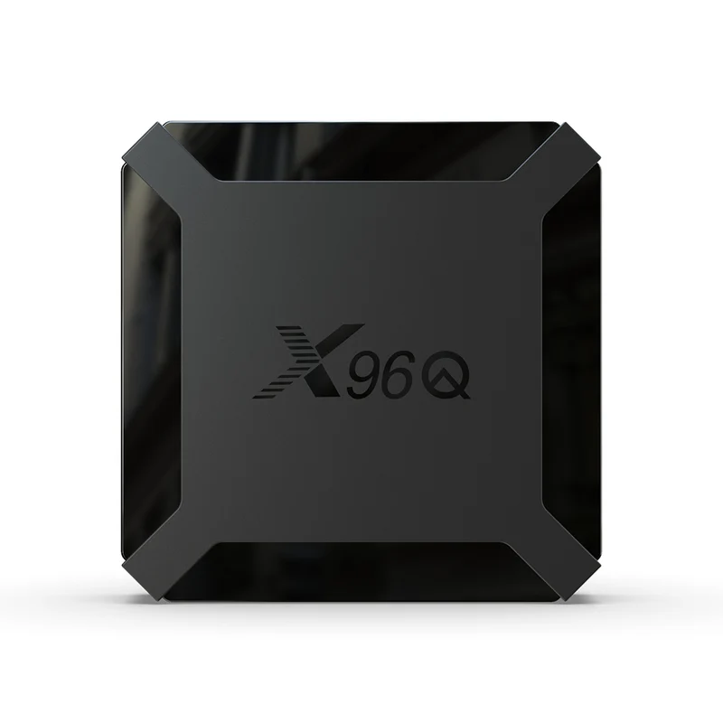 Boîtier TV Android 10 X96Q, lecteur d'affichage numérique quadricœur Allwinner H313 avec télécommande Bluetooth et processeur Allwinner H313