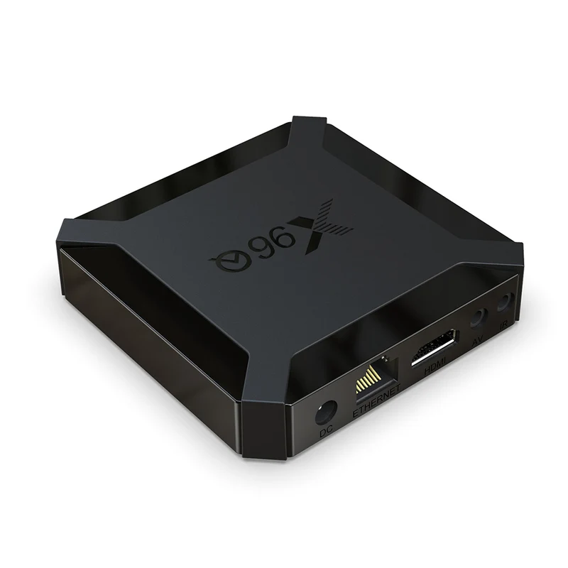 Boîtier TV Android 10 X96Q, lecteur d'affichage numérique quadricœur Allwinner H313 avec télécommande Bluetooth et processeur Allwinner H313
