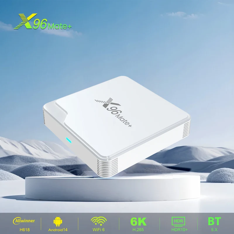 Fabricant du boîtier TV X96 Mate+ Allwinner H618 6K Android 14