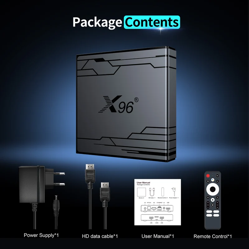 Boîtier TV Amlogic S905Y5 Quad Core, lecteur d'affichage numérique X96 NEX 4K, Android 14, fabricant