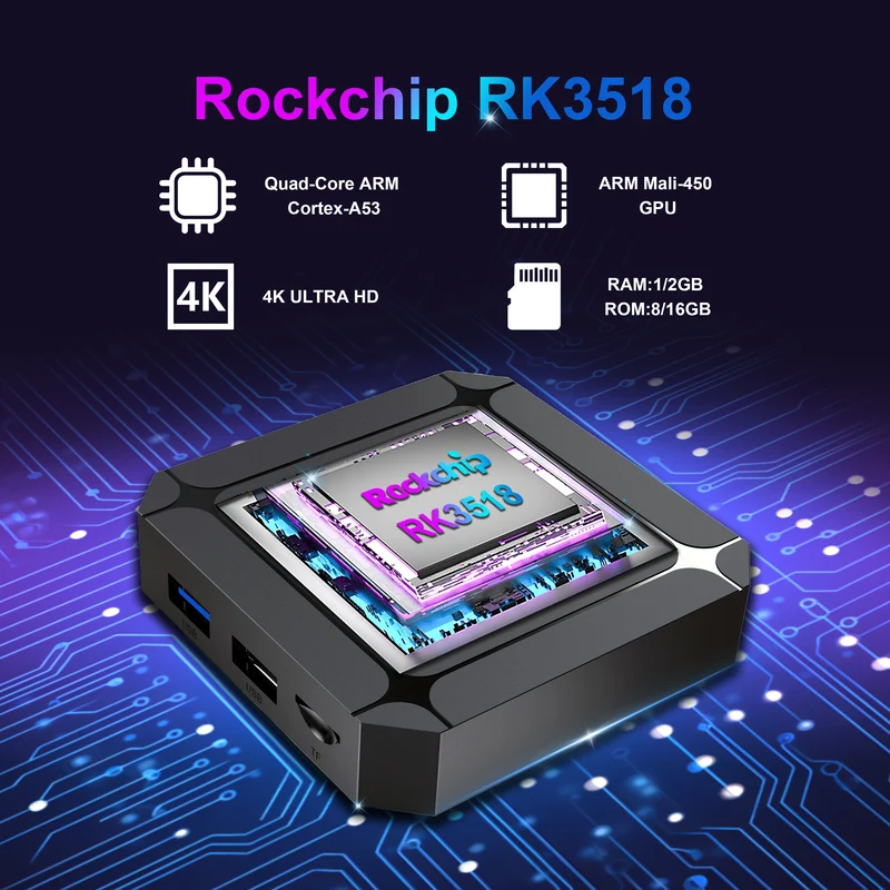 Fabricant du boîtier TV Android 3518 96K Rockchip RK14 X4Q ATV
