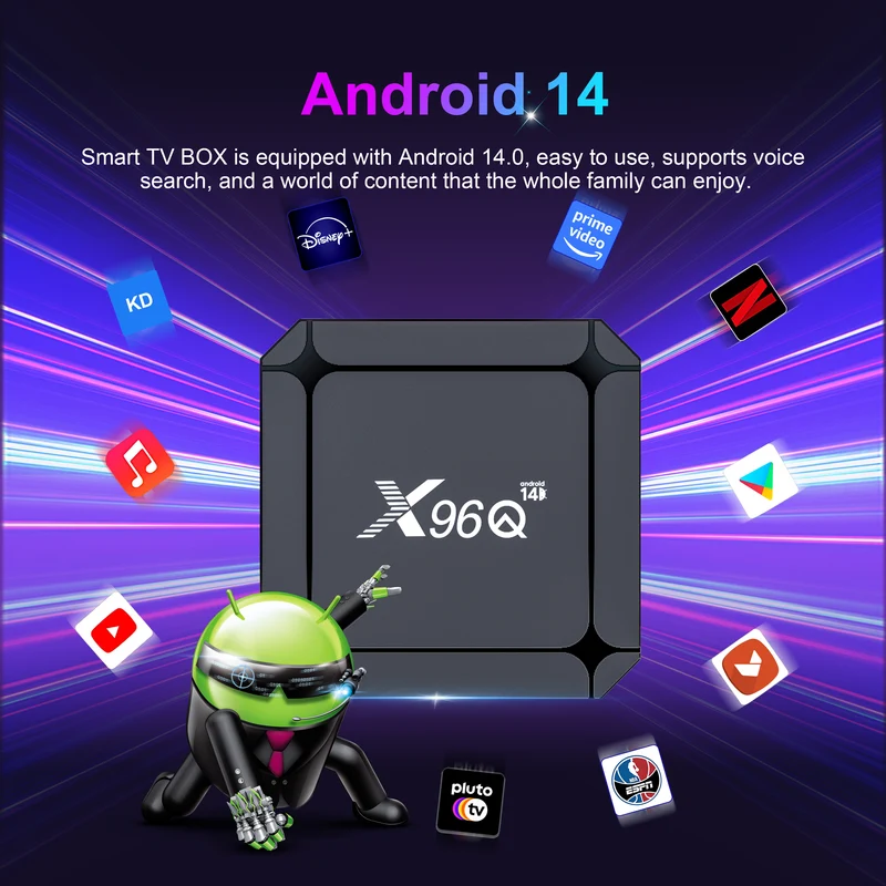 Fabricant du boîtier TV Android 3518 96K Rockchip RK14 X4Q ATV