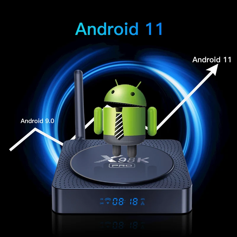 Fabricant du décodeur Rockchip RK3566 Quad Core Android TV Box X98K Pro 8K