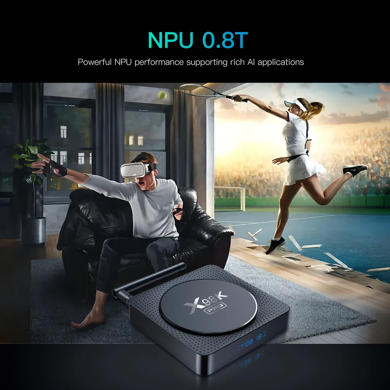 Fabricant du décodeur Rockchip RK3566 Quad Core Android TV Box X98K Pro 8K
