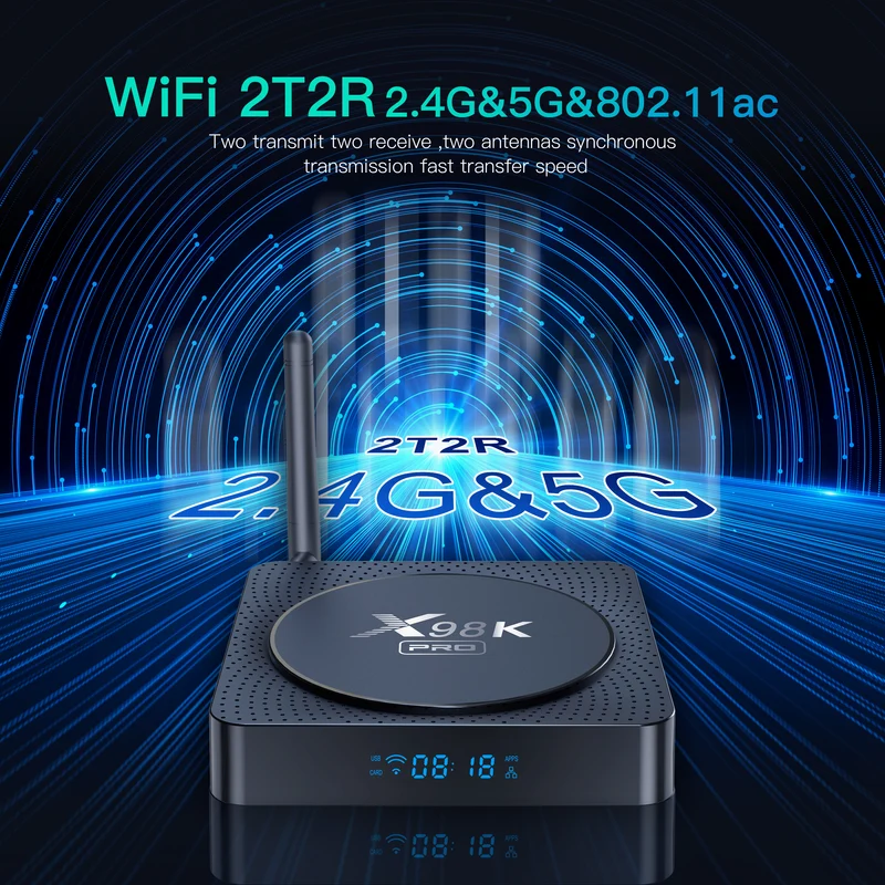 Fabricant du décodeur Rockchip RK3566 Quad Core Android TV Box X98K Pro 8K
