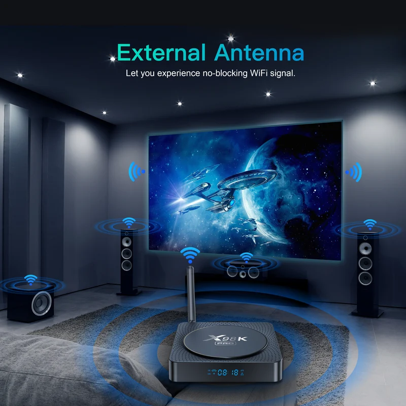 Fabricant du décodeur Rockchip RK3566 Quad Core Android TV Box X98K Pro 8K