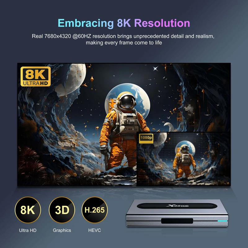 Fabricant du décodeur X98HUB Amlogic S928X-J Android TV Box X96 8K