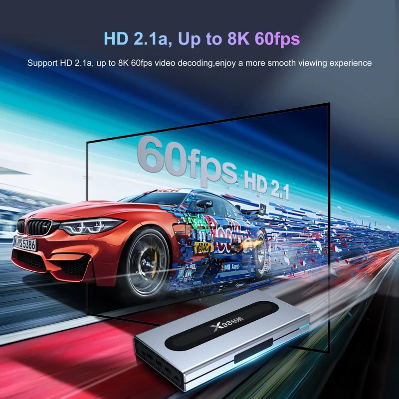 Fabricant du décodeur X98HUB Amlogic S928X-J Android TV Box X96 8K
