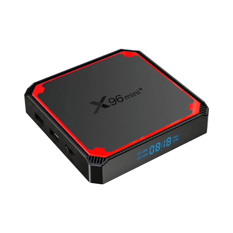 Boîtier TV X96Mini+ Quad Core Amlogic, lecteur multimédia d'affichage numérique