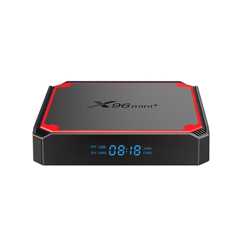 Boîtier TV X96Mini+ Quad Core Amlogic, lecteur multimédia d'affichage numérique