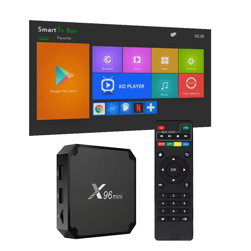 Amlogic S905W Android 7.1.2 Smart TV Box Quad Core Mini lecteur multimédia en streaming