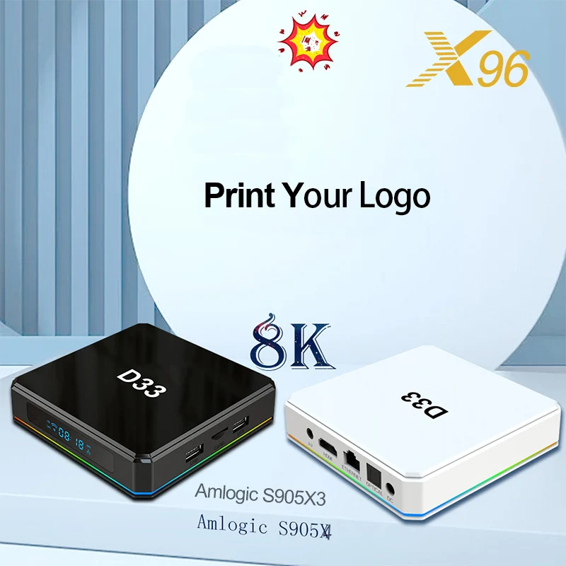 Boîtier TV X96 X4 Amlogic S905X4 Quad Core - Blanc