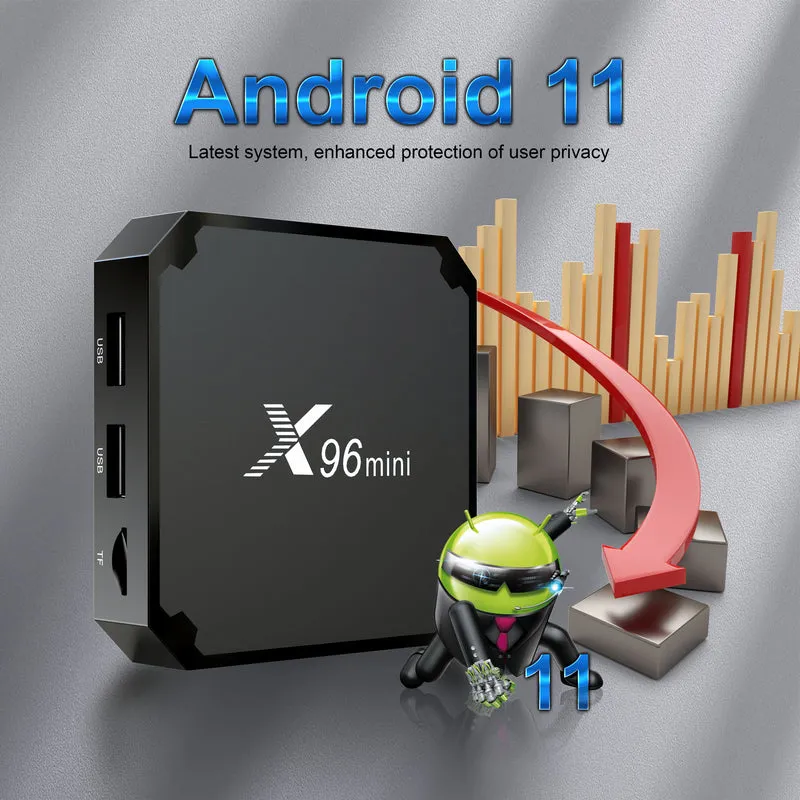 X96mini TV Box Quad Core Amlogic S905W2 décodeur