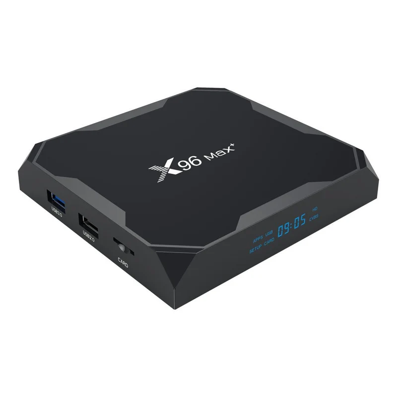Boîtier TV X96 Max+ Quad Core Amlogic S905X3