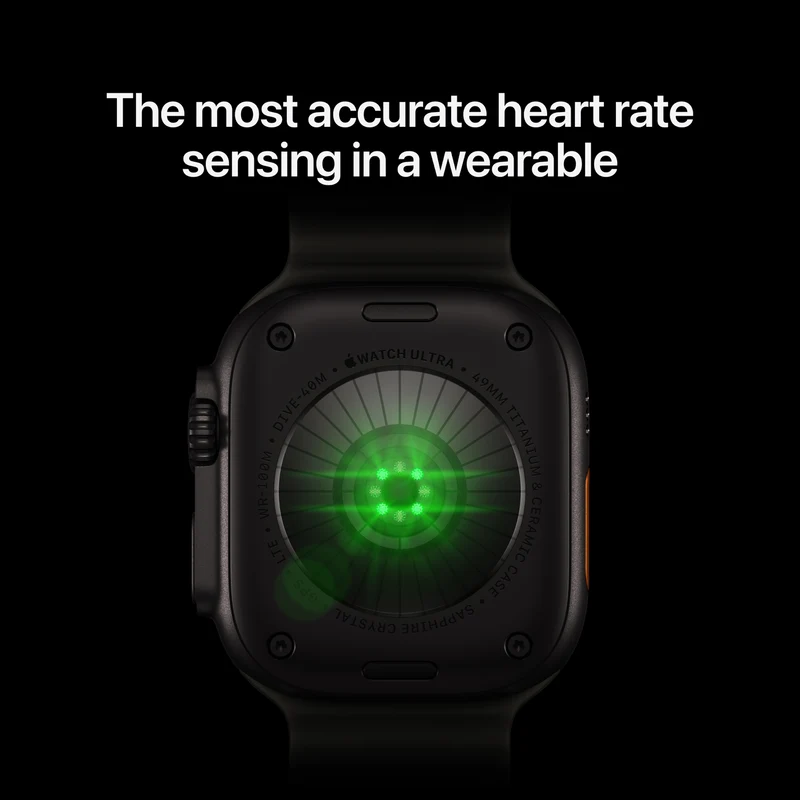 Apple Watch Ultra 4 GPS + Cellular 49mm Natural Titanium Case Translucent Grey Ocean Band