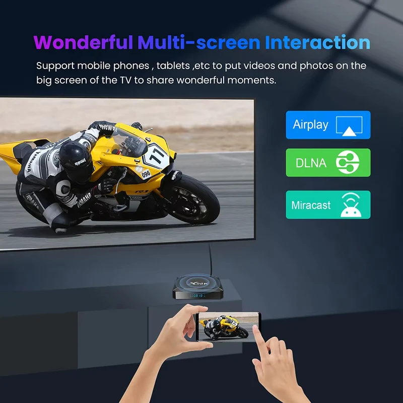 Boîtier TV X98K Android 13 Rockchip RK3528 Quad Core