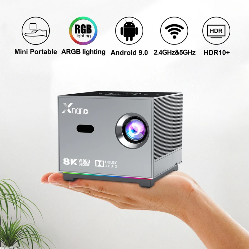 Mini projecteur portatif 5G WIFI 720P projecteur domestique