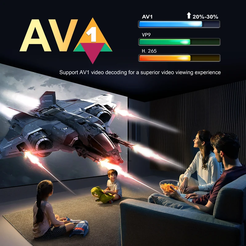 Lecteur multimédia d'affichage numérique Android X96 X10 Penta Core Amlogic S928X-J 8K TV Box