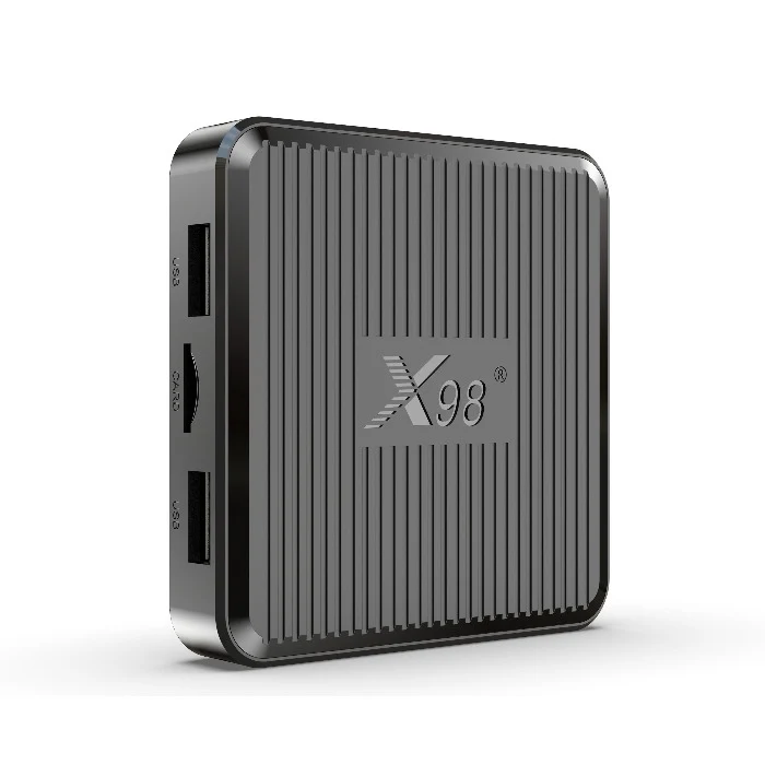 Boîtier TV Android X98Q Amlogic S905W2 Quad Core 4K Dual WiFi avec lecteur d'affichage numérique