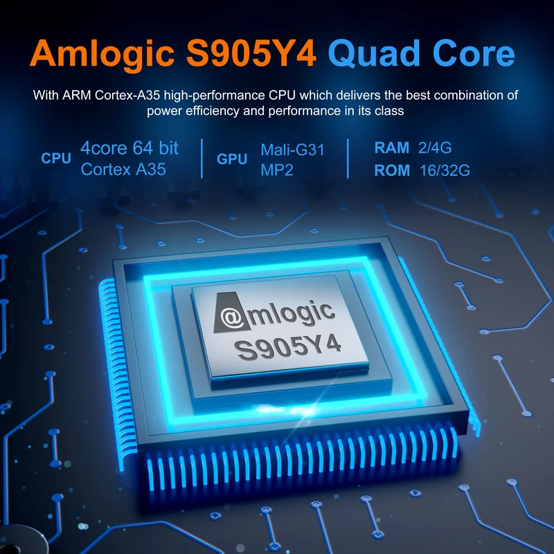 Clé TV X98 S500 4K Android 11 Amlogic S905Y4 Quad Core