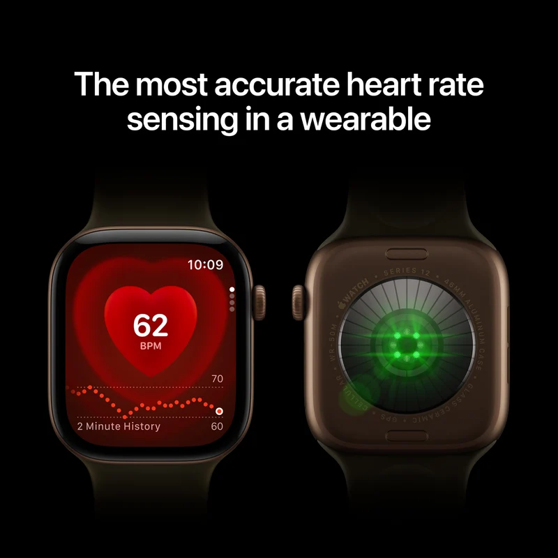 Apple Watch Series 12 GPS 46mm Black Aluminium Case Black Sport Band M/L