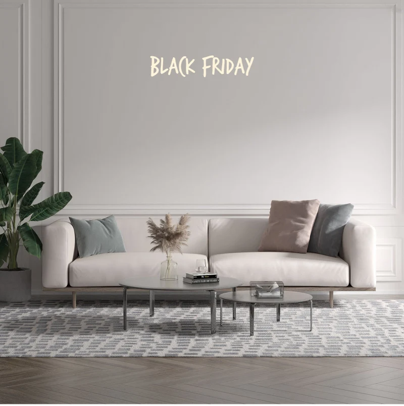 Custom text: BLACK FRIDAY