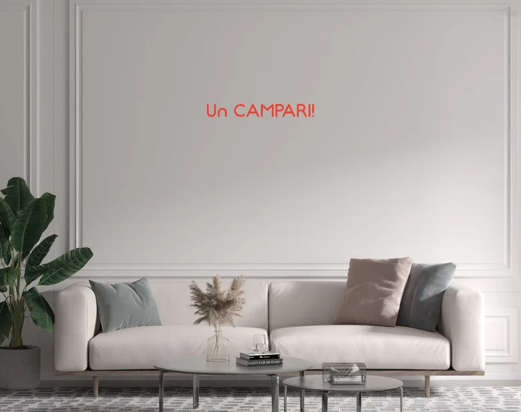 Custom text: Un CAMPARI!