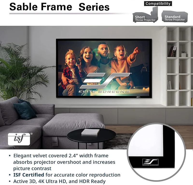 Sable Frame - Écran de projection à cadre fixe