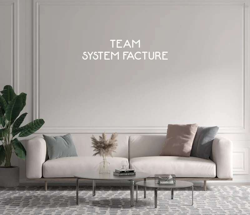 Custom text: TEAM SYSTEM FACTURE