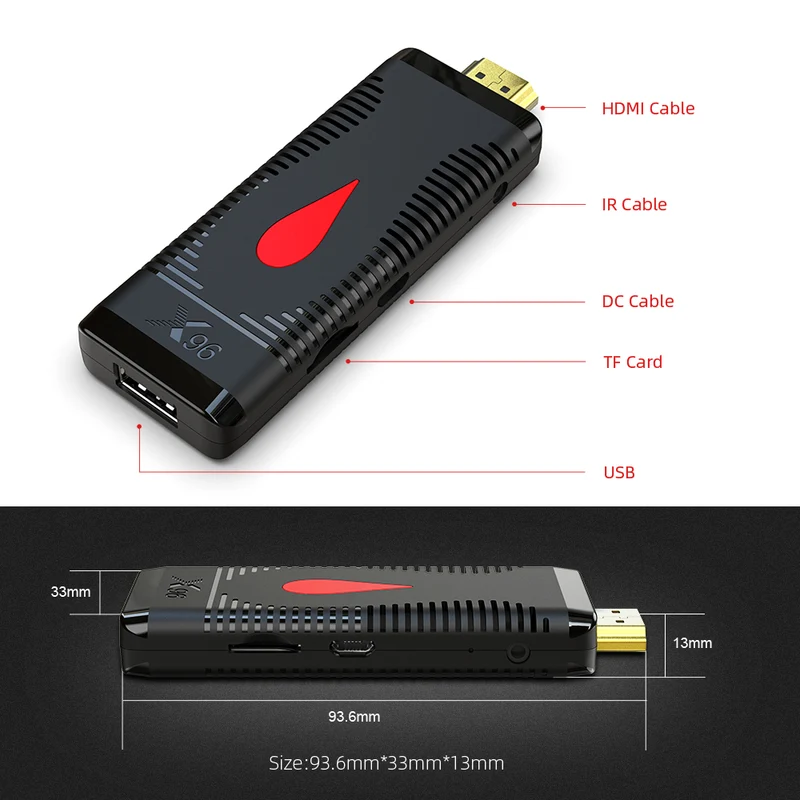 Clé TV X96 S400, clé TV Android 10