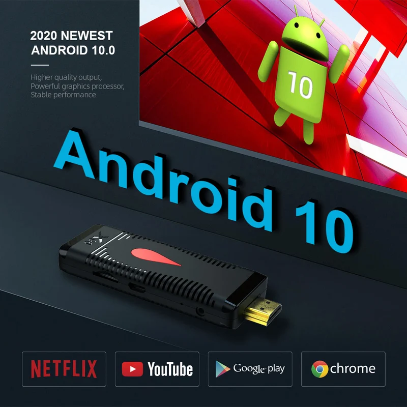 Clé TV X96 S400, clé TV Android 10