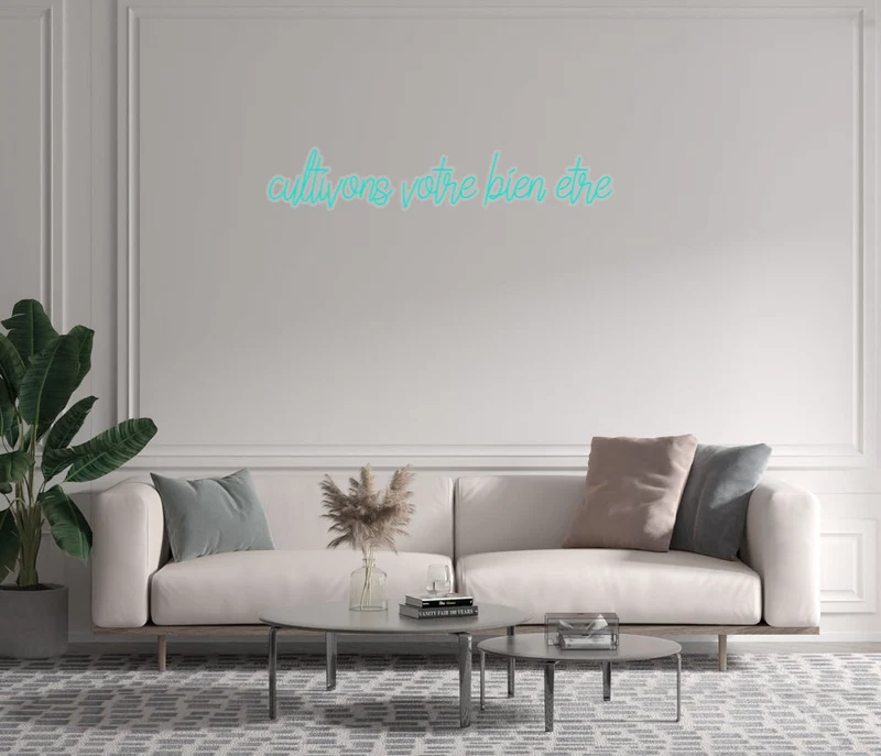 Custom text: cultivons votre bien etre