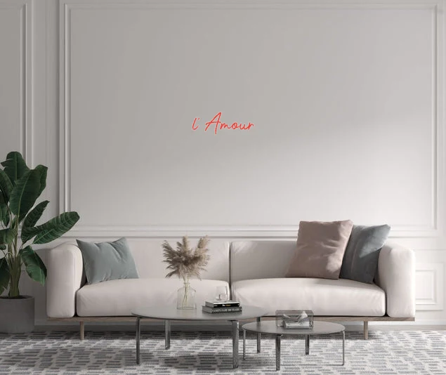 Custom text: l' Amour