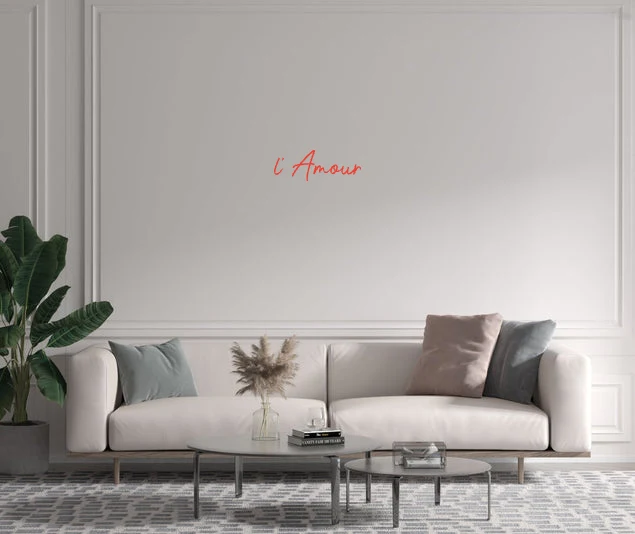 Custom text: l' Amour