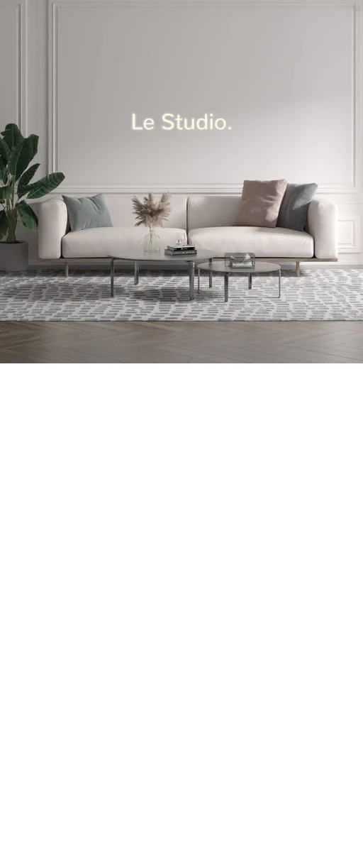 Custom text: Le Studio.