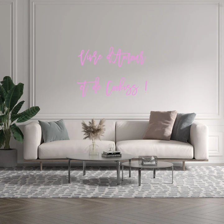 Custom text: Vivre d'Amour et de Cookiss !