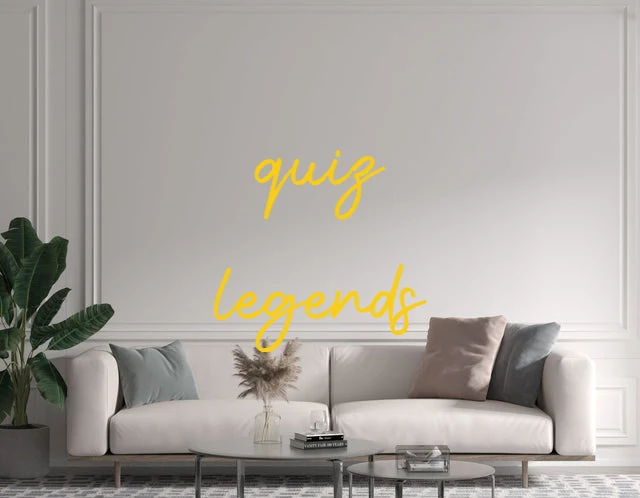 Custom text: quiz legends