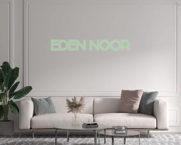 Custom text: EDEN NOOR