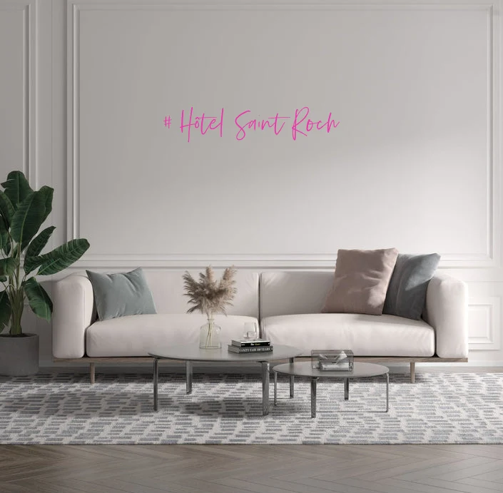 Custom text: # Hôtel Saint Roch