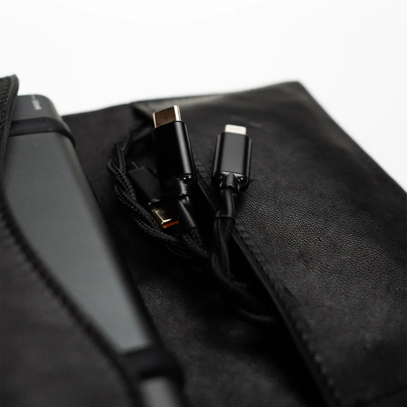 Audma Brioso Case | Black Leather Case for Brioso