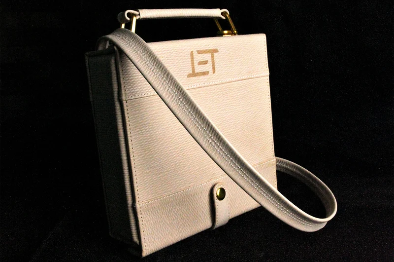 Eletech Canvas Calf Leather Companion Case | Travel Case for IEMs and Cables
