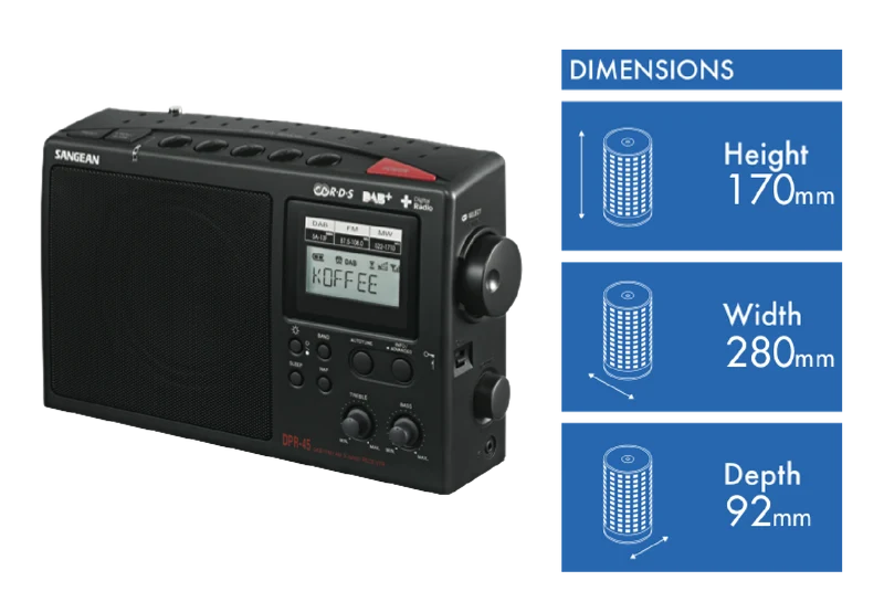 Sangean DAB+ AM/FM Portable Radio