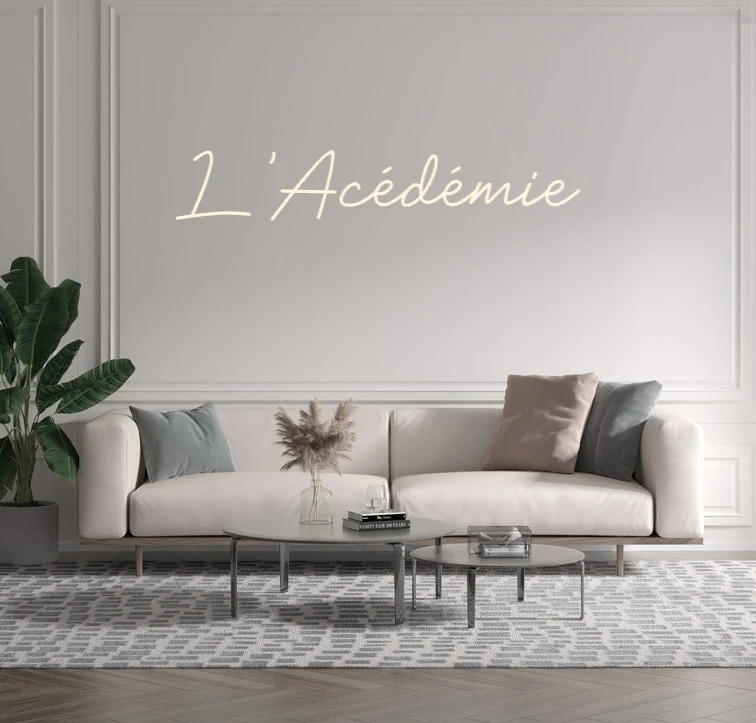 Custom text: L'Acédémie