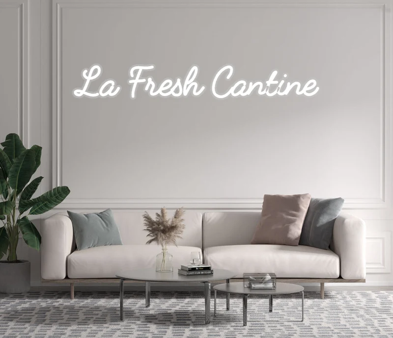 Custom text: La Fresh Cantine