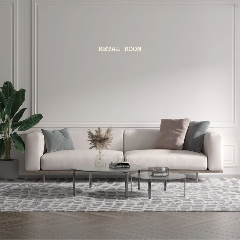 Custom text: METAL ROOM